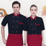 Maxbell Work Uniform Breathable Sweat Absorption Universal for Cooking Chef Waiter