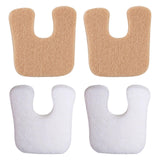 Maxbell 2x U Shaped Felt Callus Pads Reduce Foot Pain Comfortable  White