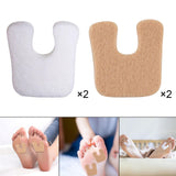 Maxbell 2x U Shaped Felt Callus Pads Reduce Foot Pain Comfortable  White