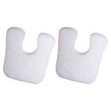 Maxbell 2x U Shaped Felt Callus Pads Reduce Foot Pain Comfortable  White