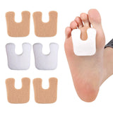Maxbell 2x U Shaped Felt Callus Pads Reduce Foot Pain Comfortable  White
