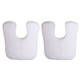 Maxbell 2x U Shaped Felt Callus Pads Reduce Foot Pain Comfortable  White