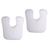 Maxbell 2x U Shaped Felt Callus Pads Reduce Foot Pain Comfortable  White