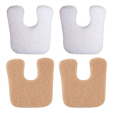 Maxbell 2x U Shaped Felt Callus Pads Reduce Foot Pain Comfortable  White