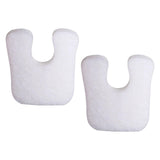 Maxbell 2x U Shaped Felt Callus Pads Reduce Foot Pain Comfortable  White