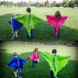 Maxbell Dragon Costume Cloak for Dinosaur Dress up Toys Birthday Party blue