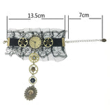 Maxbell Lace Steampunk Bracelet Wristband Rings for Halloween Holiday Decoration