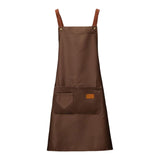 Maxbell Bib Apron Water Oil Stain Resistant for Cooking Kitchen Chef Apron Coffee