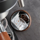 Maxbell Espresso Lens Reflective Mirror Flow Rate Observation Walnut Silver