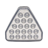 Maxbell LED Flash Light Triangle Blinking Lamp Durable for Van Caravan White Shell