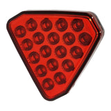 Maxbell LED Flash Light Triangle Blinking Lamp Durable for Van Caravan Red Shell