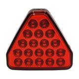 Maxbell LED Flash Light Triangle Blinking Lamp Durable for Van Caravan Red Shell