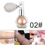 Maxbell Highlighter Powder Spray Shiny Makeup Spray Brighten for Body  Champagne