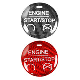 Maxbell Carbon Fiber Engine Start Stop Push Button Cover for Ford Mustang Black