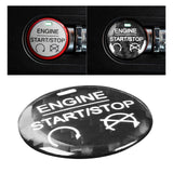 Maxbell Carbon Fiber Engine Start Stop Push Button Cover for Ford Mustang Black