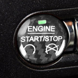 Maxbell Carbon Fiber Engine Start Stop Push Button Cover for Ford Mustang Black