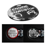 Maxbell Carbon Fiber Engine Start Stop Push Button Cover for Ford Mustang Black