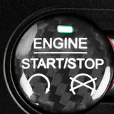 Maxbell Carbon Fiber Engine Start Stop Push Button Cover for Ford Mustang Black