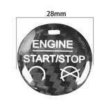Maxbell Carbon Fiber Engine Start Stop Push Button Cover for Ford Mustang Black