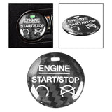 Maxbell Carbon Fiber Engine Start Stop Push Button Cover for Ford Mustang Black