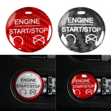 Maxbell Carbon Fiber Engine Start Stop Push Button Cover for Ford Mustang Black