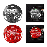 Maxbell Carbon Fiber Engine Start Stop Push Button Cover for Ford Mustang Black