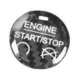 Maxbell Carbon Fiber Engine Start Stop Push Button Cover for Ford Mustang Black