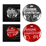 Maxbell Carbon Fiber Engine Start Stop Push Button Cover for Ford Mustang Black