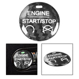 Maxbell Carbon Fiber Engine Start Stop Push Button Cover for Ford Mustang Black