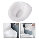 Maxbell Sitz Bath Over The Toilet Squat Free Toilet Seat for Pregnant Women White