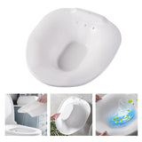 Maxbell Sitz Bath Over The Toilet Squat Free Toilet Seat for Pregnant Women White