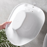 Maxbell Sitz Bath Over The Toilet Squat Free Toilet Seat for Pregnant Women White