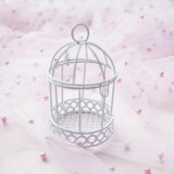 Maxbell Bird Cage Makeup Organizer Dresser Organizer for Party Home Decoration White