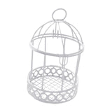 Maxbell Bird Cage Makeup Organizer Dresser Organizer for Party Home Decoration White