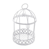 Maxbell Bird Cage Makeup Organizer Dresser Organizer for Party Home Decoration White