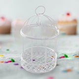 Maxbell Bird Cage Makeup Organizer Dresser Organizer for Party Home Decoration White