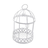 Maxbell Bird Cage Makeup Organizer Dresser Organizer for Party Home Decoration White