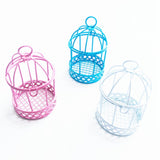 Maxbell Bird Cage Makeup Organizer Dresser Organizer for Party Home Decoration White
