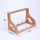 Maxbell Wood Countertop Wine Rack Freestanding Display Shelve for Cabinet Hotel Club
