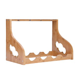 Maxbell Wood Countertop Wine Rack Freestanding Display Shelve for Cabinet Hotel Club