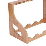 Maxbell Wood Countertop Wine Rack Freestanding Display Shelve for Cabinet Hotel Club