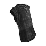 Maxbell Pirate Costume Costumes Vest Outfit for Masquerade Ball Outdoor Activity Men L Black