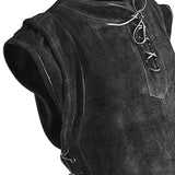 Maxbell Pirate Costume Costumes Vest Outfit for Masquerade Ball Outdoor Activity Men L Black