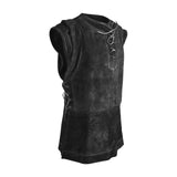 Maxbell Pirate Costume Costumes Vest Outfit for Masquerade Ball Outdoor Activity Men L Black