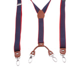 Maxbell Mens Suspenders Adjustable Heavy Duty Elastic Straps Y Back Braces Blue