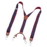 Maxbell Mens Suspenders Adjustable Heavy Duty Elastic Straps Y Back Braces Blue