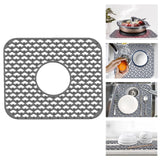 Maxbell Kitchen Sink Drainer Pad Drying Mat Protector for Hotel RV Center Hole Cloud