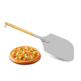 Maxbell Stainless Steel Pizza Peel Kitchen Baking Tools Pizza Paddle Wooden Handle