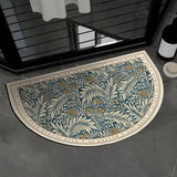 Maxbell Super Absorbent Baroque Print Bath Mat Toilet Covers for Door Entrance Style A