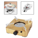 Maxbell Outdoor Alcohol Burner Portable Backpacking Camping Hiking Mini Stove Cooker Champagne Gold